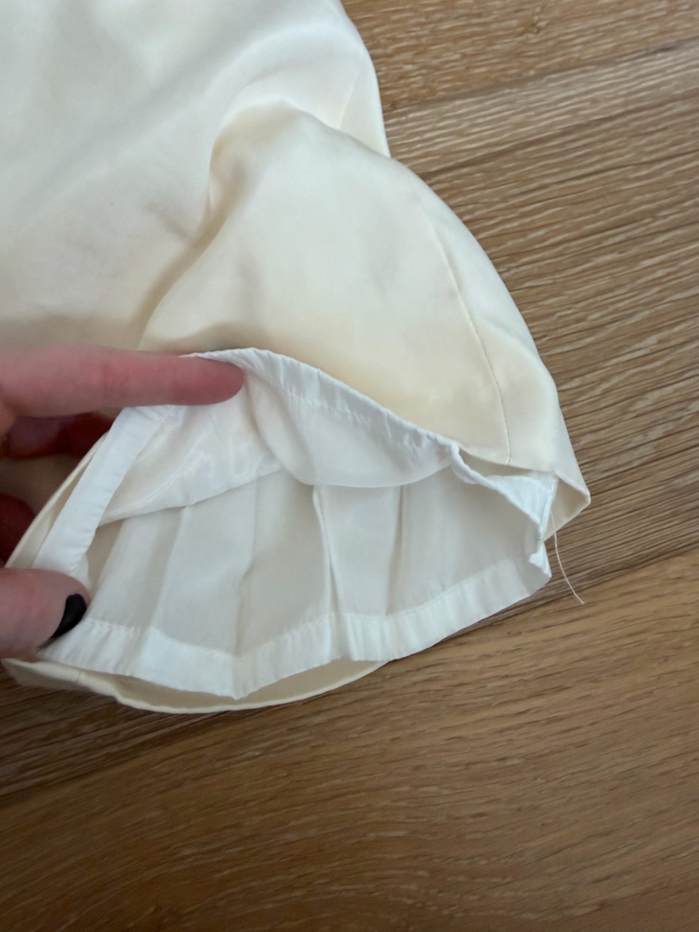Lafayette 148 • Cream Silk Pants - Picture 3 of 10